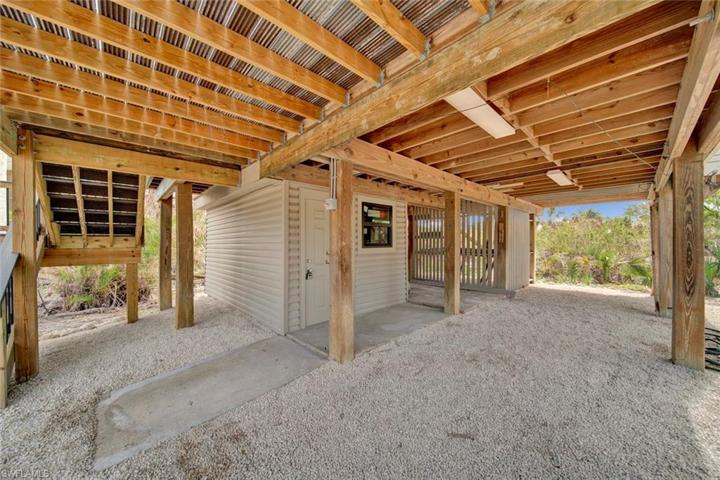 Ground level - storage and parking