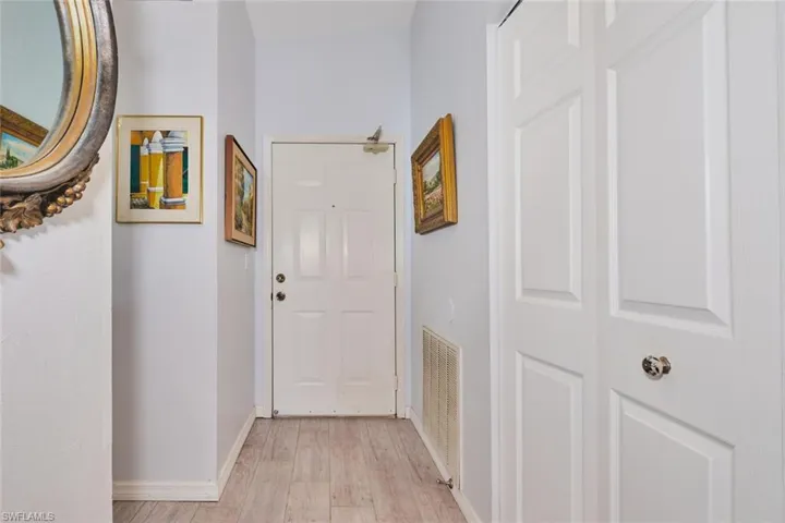 Foyer entry into the condo