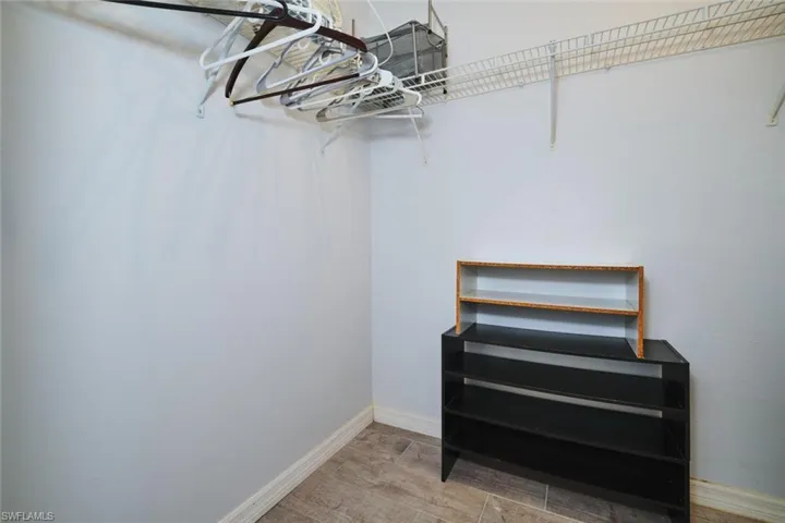 Large walk-in closet for the primary bedroom.