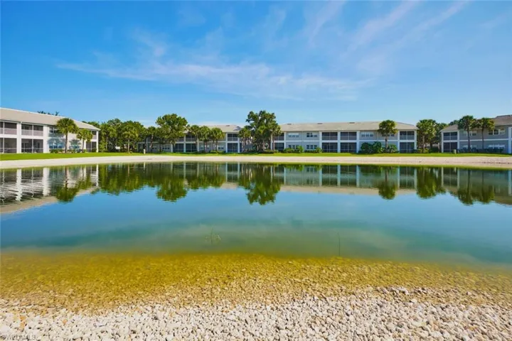 Pleasant water view from this condo.