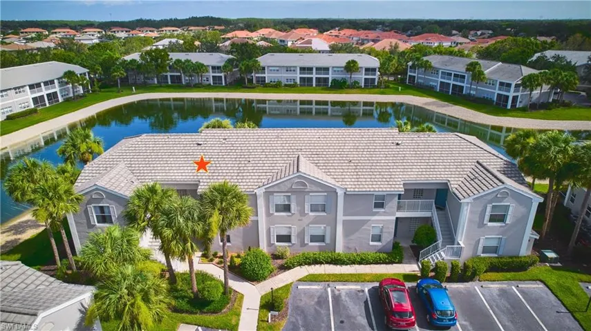 Aerial view of the condo building