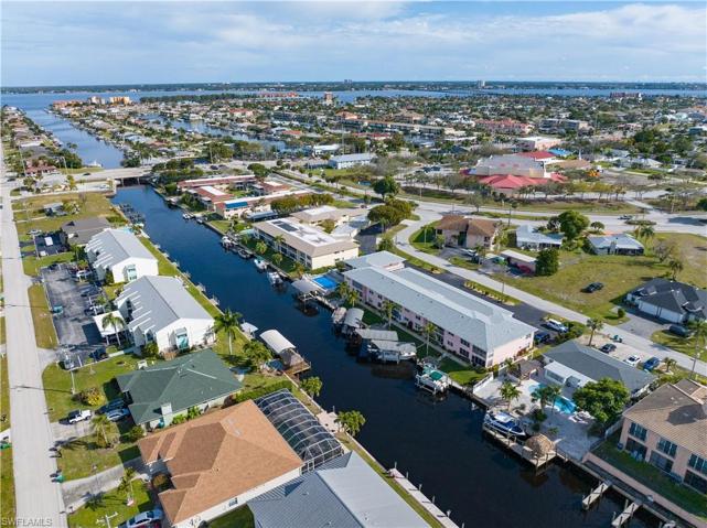 Aerial view of the gulf access canal