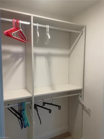 View of spacious closet