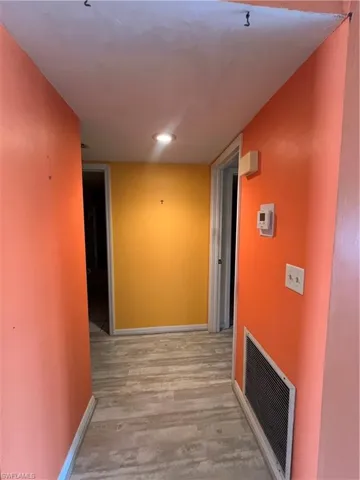 WALLWAY FROM LIVING AREA, LINEN CLOSET