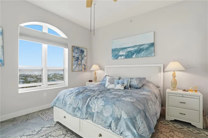 Bedroom with Gulf views- Virtually Edited Image