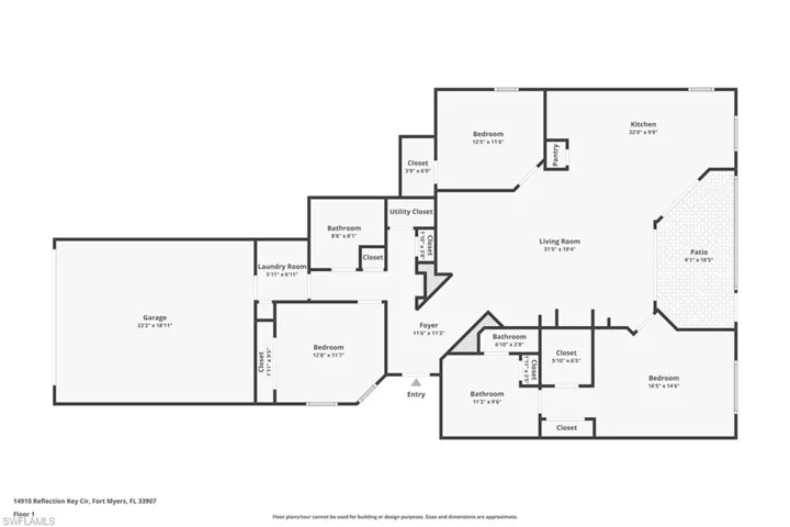 View of floor plan / room layout