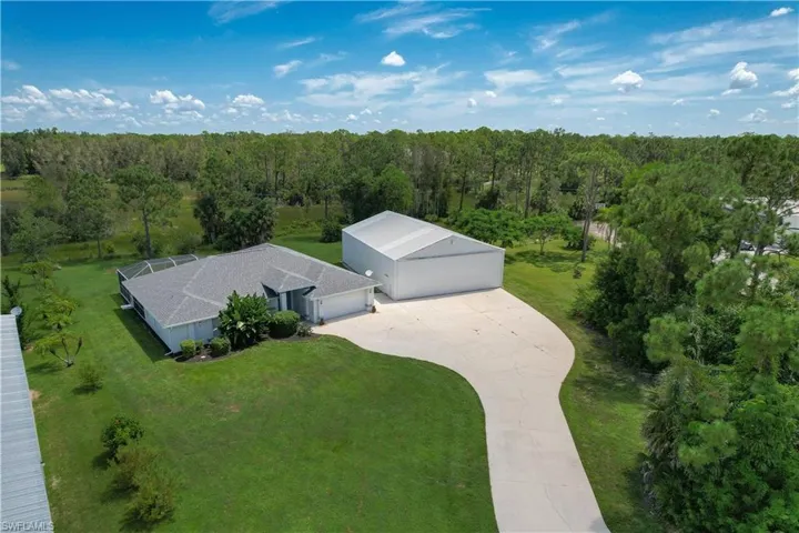 Drone / aerial view of property