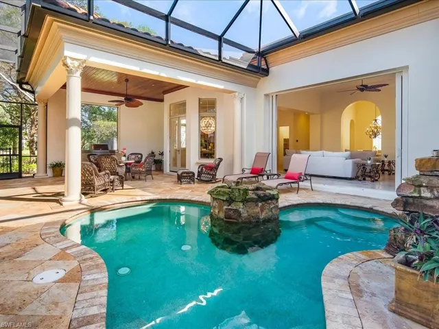 Heated Pool & Spa with Fire Pit and Water Feature