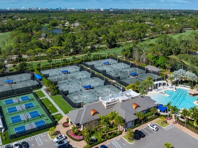 Ariel View of Tennis & Pickleball Court Complex