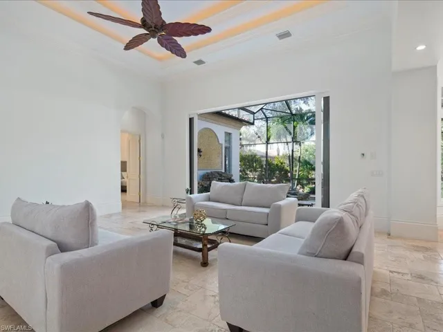 Doors fully Open to a Covered Patio