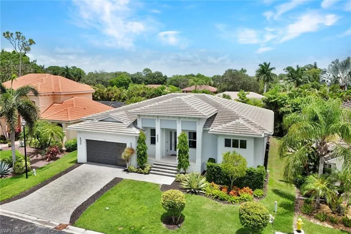 Aerial view of the home.