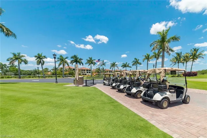 Well-manicured golf course surroundings complement the resort-style atmosphere of Hammock Bay.
