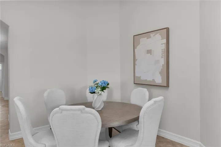 Dining area with ample natural light, open layout, and seamless connection to the main living space.