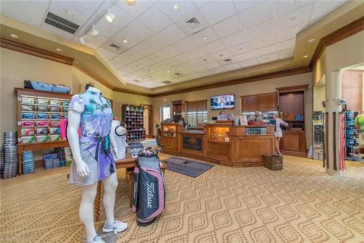 One of two on-site golf pro shops offering apparel, clubs, and golf essentials within the Hammock Bay community.