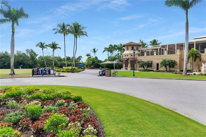 Well-manicured golf course surroundings complement the resort-style atmosphere of Hammock Bay.