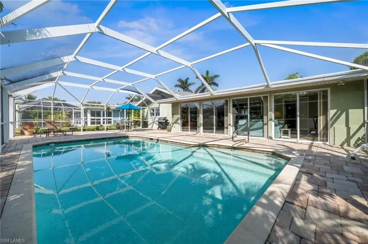 The heated pool is always ready for a dip!