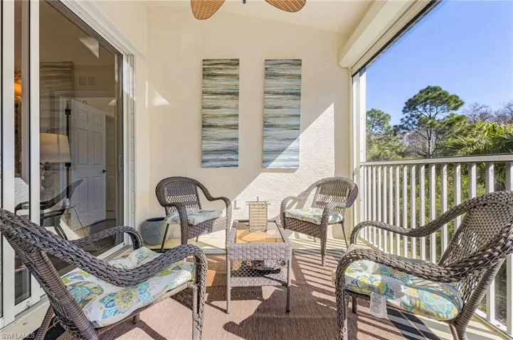 Roll down shutter protects against storm and sun.