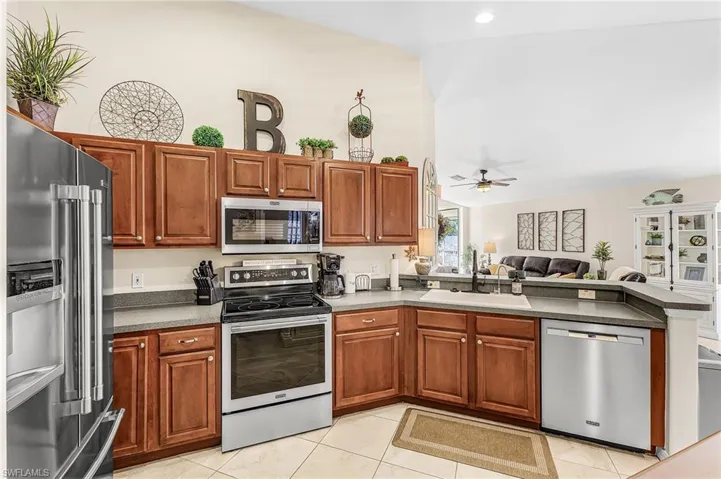 Kitchen is outfitted with all stainless steel, quality upgraded appliances.