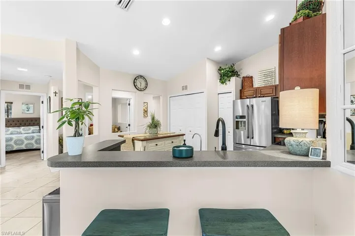 Wide counter space for enjoying that morning coffee.