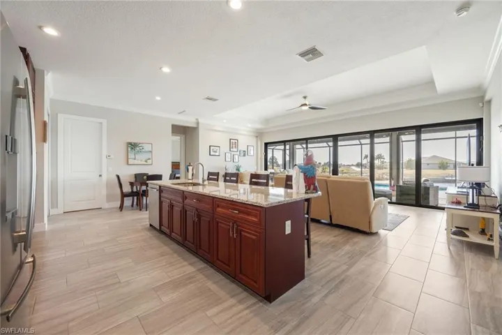 Overlooks the living/great room