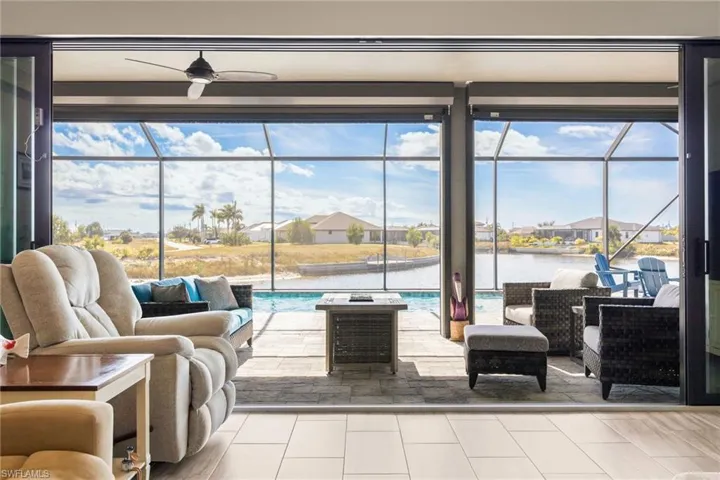 Open the home to flow for inside out living.
