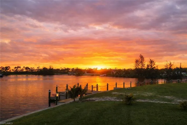 Sunset over the lake