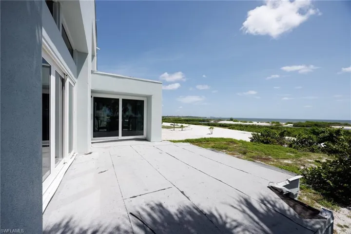 View of patio featuring a water view