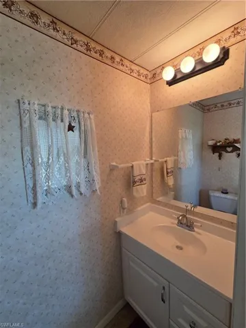 Half bath conveniently attached to the Bedroom.