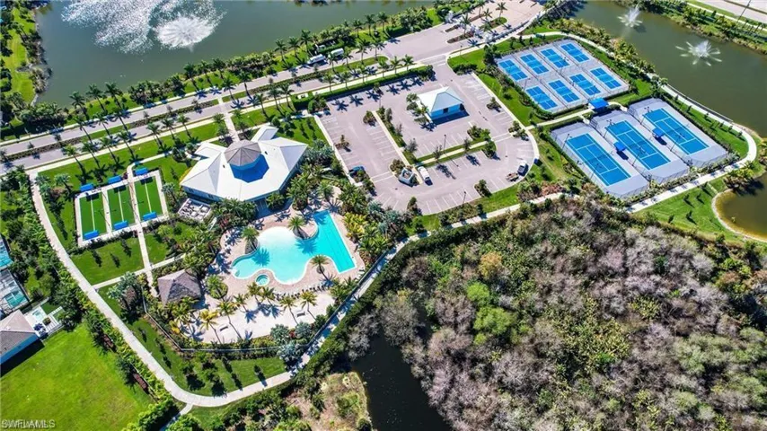 Birds eye of community amenities