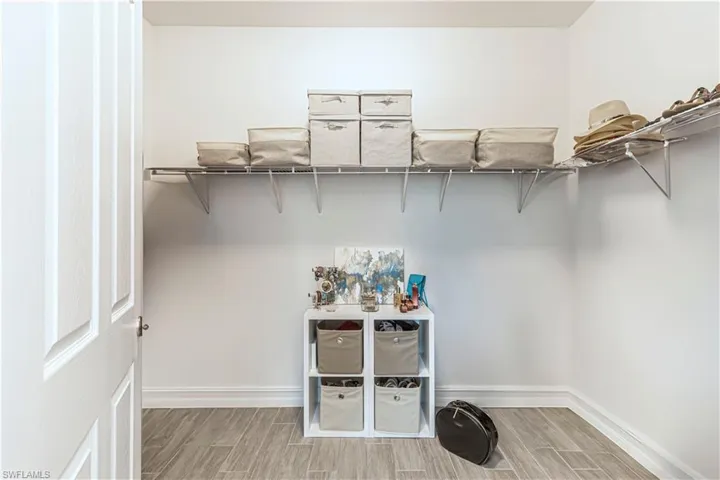 Large walk in closet