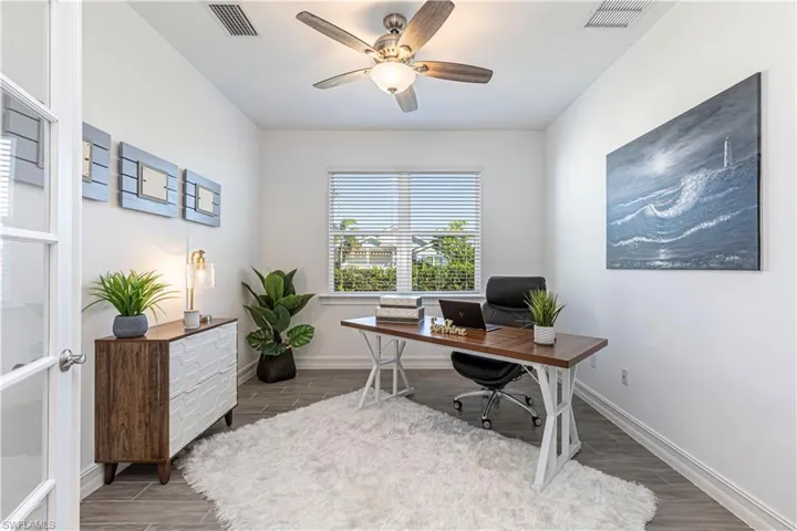 Den or 3rd Bedroom with french doors