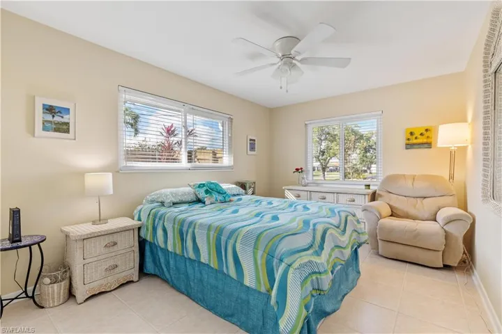 Large Second Bedroom with Impact Windows.