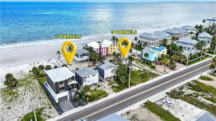 Aerial view of double assemblage with expansive coastline - Virtually Edited Image