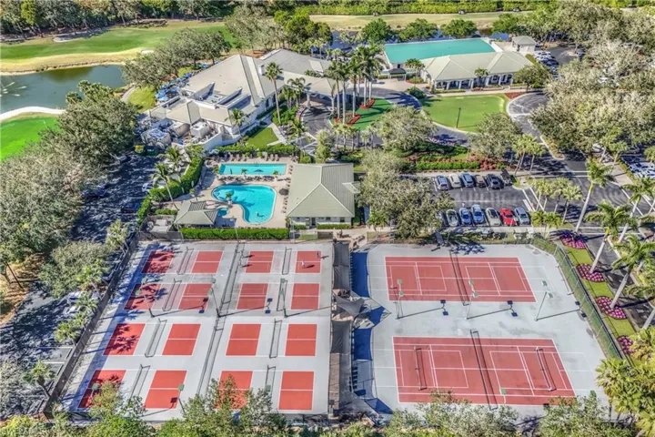 Birds eye view of Cypress Woods featuring a water view