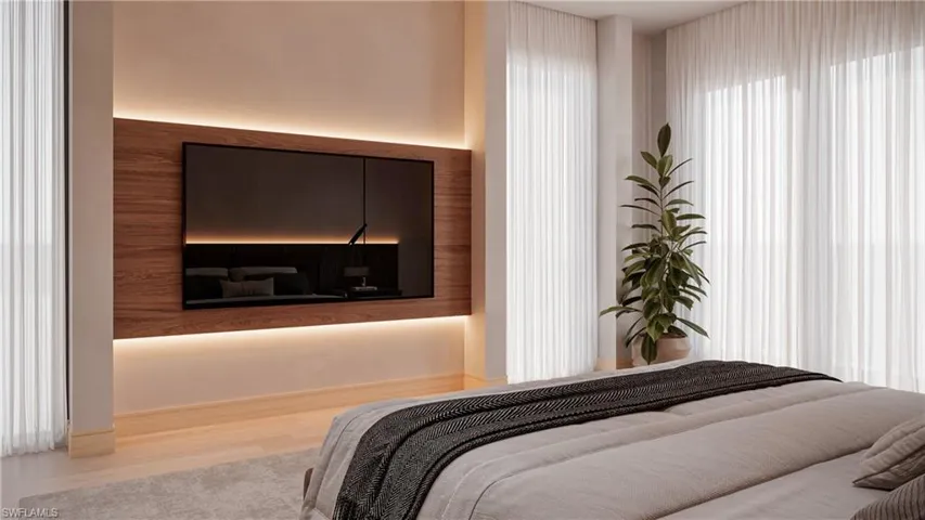 Bedroom featuring wood finished floors