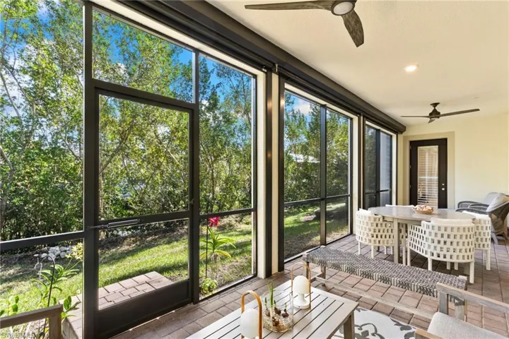 300 Sq. Ft. Lanai with electric storm shutters
