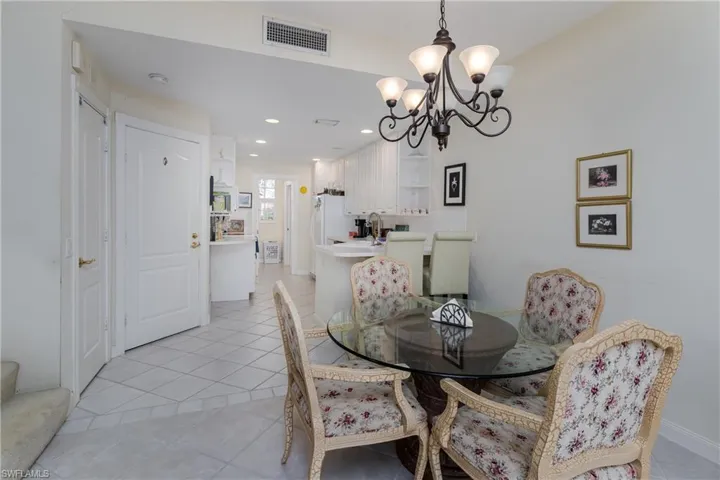 Separate dining area