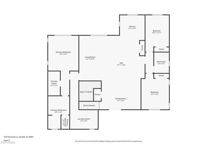 View of floor plan / room layout