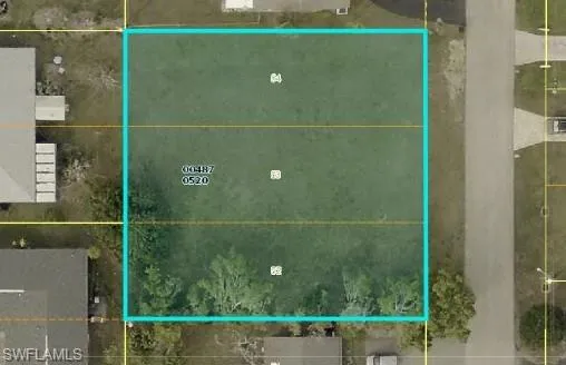 Aerial view of property's location