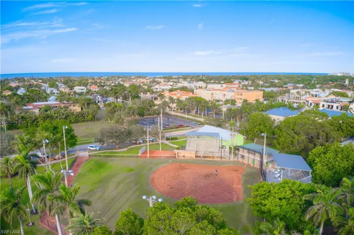 Birds eye view of Cambier Park