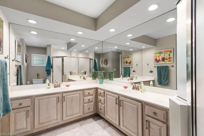Very spacious guest bathroom