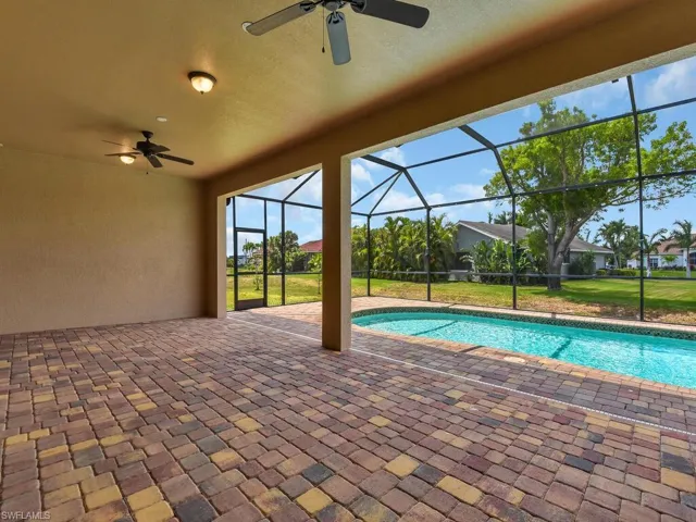 Long Covered Area On Pool Lanai