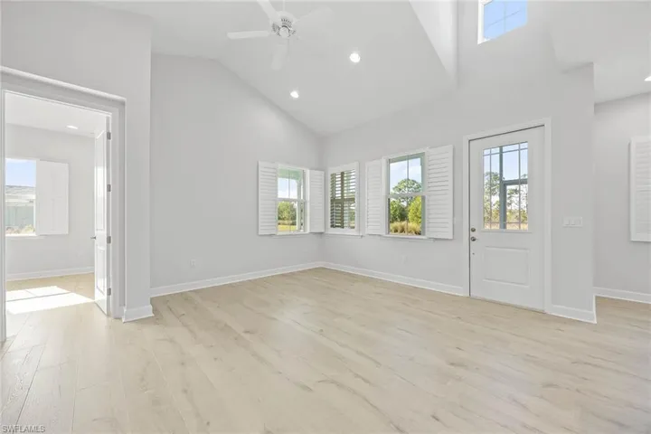 Soaring Ceilings in main living area.