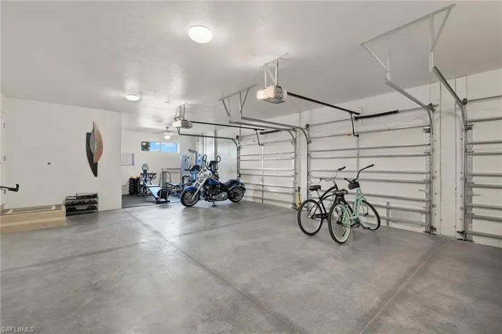3 car garage and gym