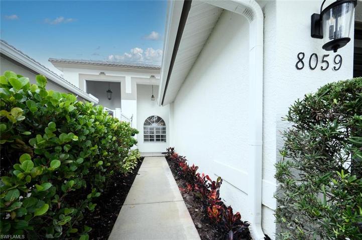 Private walkway to the front door