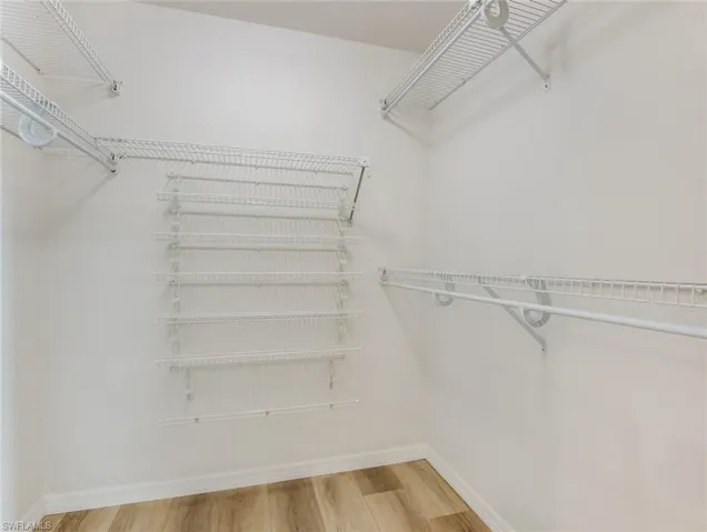 Master walk-in closet