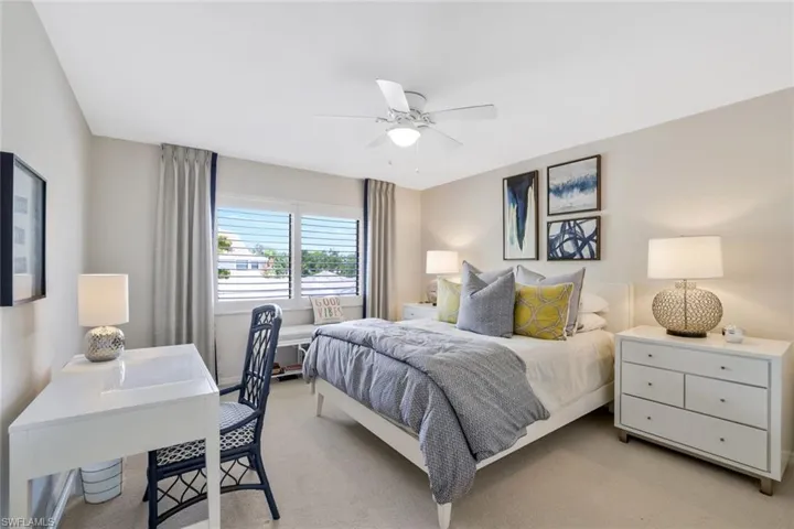 Guest Bedroom II, Custom Plantations, Window Treatments, Soft Berber, Shown with a Queen Size Bedroom