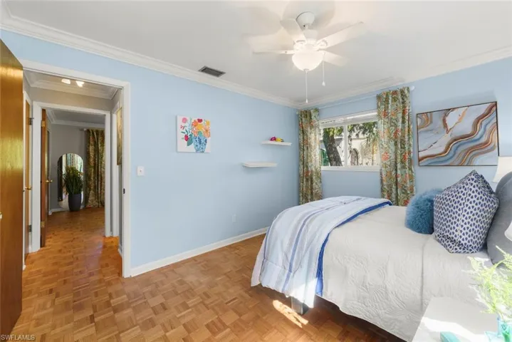 2nd Bedroom featuring parquet floor