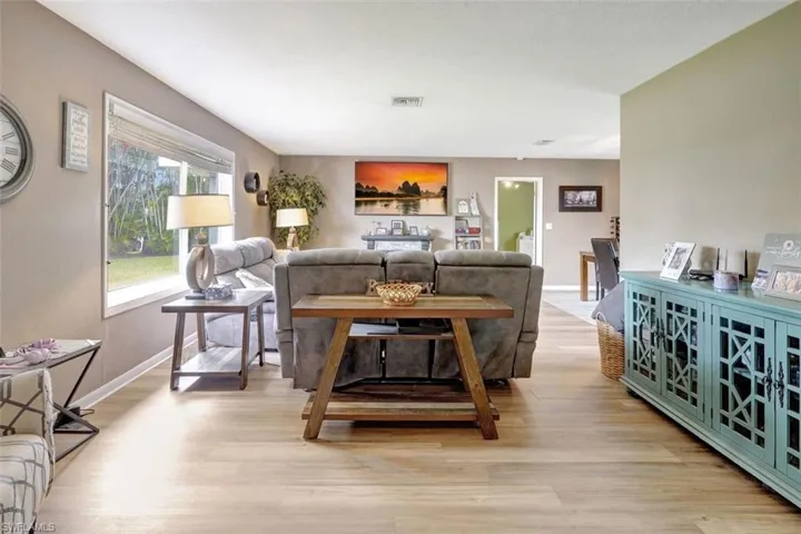 Living room featuring light hardwood / wood-style floors