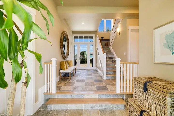 Foyer flooded with natural light